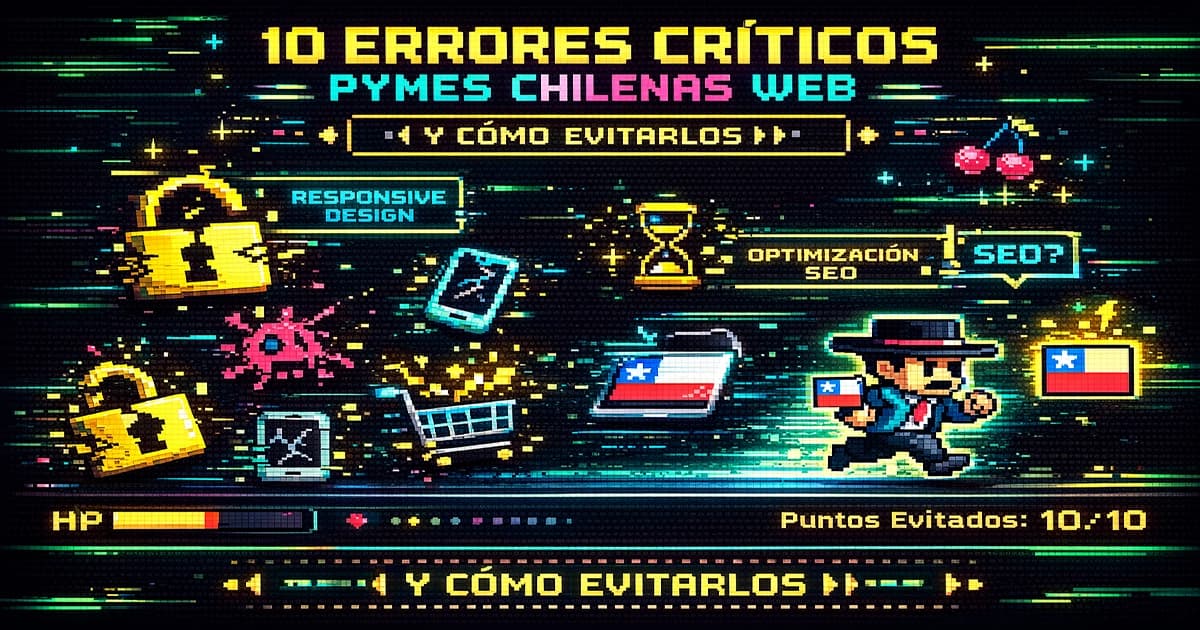 10 errores críticos en páginas web de PyMEs chilenas