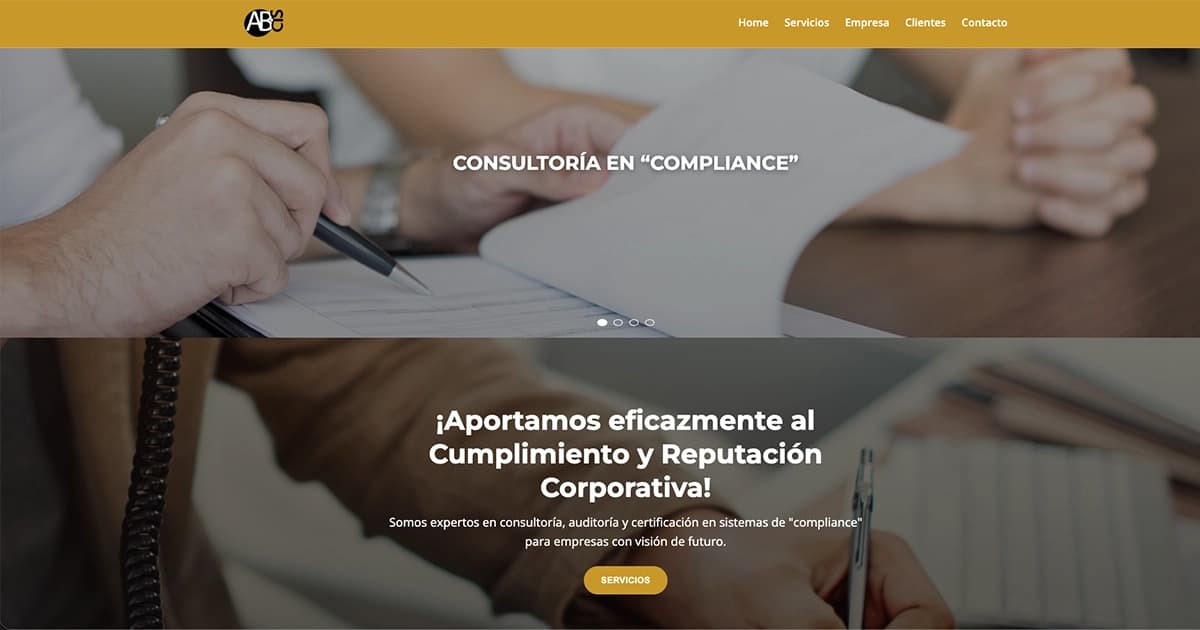 Landing page de ABCIS Chile