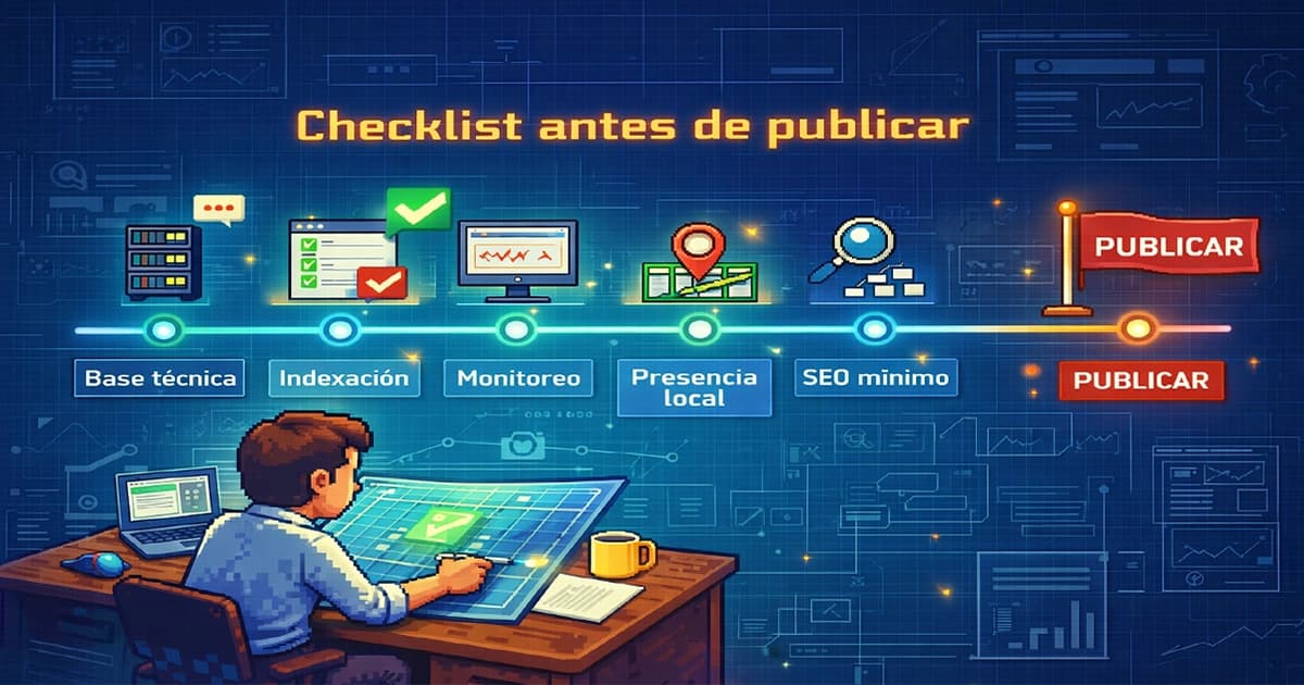 Checklist antes de publicar un sitio web