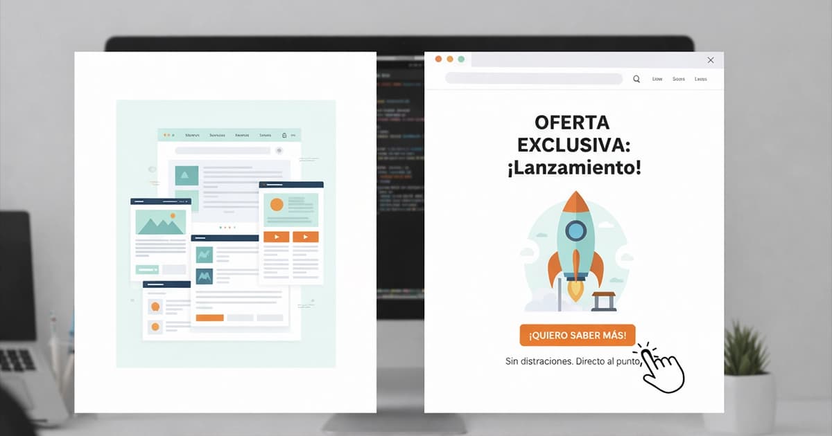 Landing page para promocionar una oferta