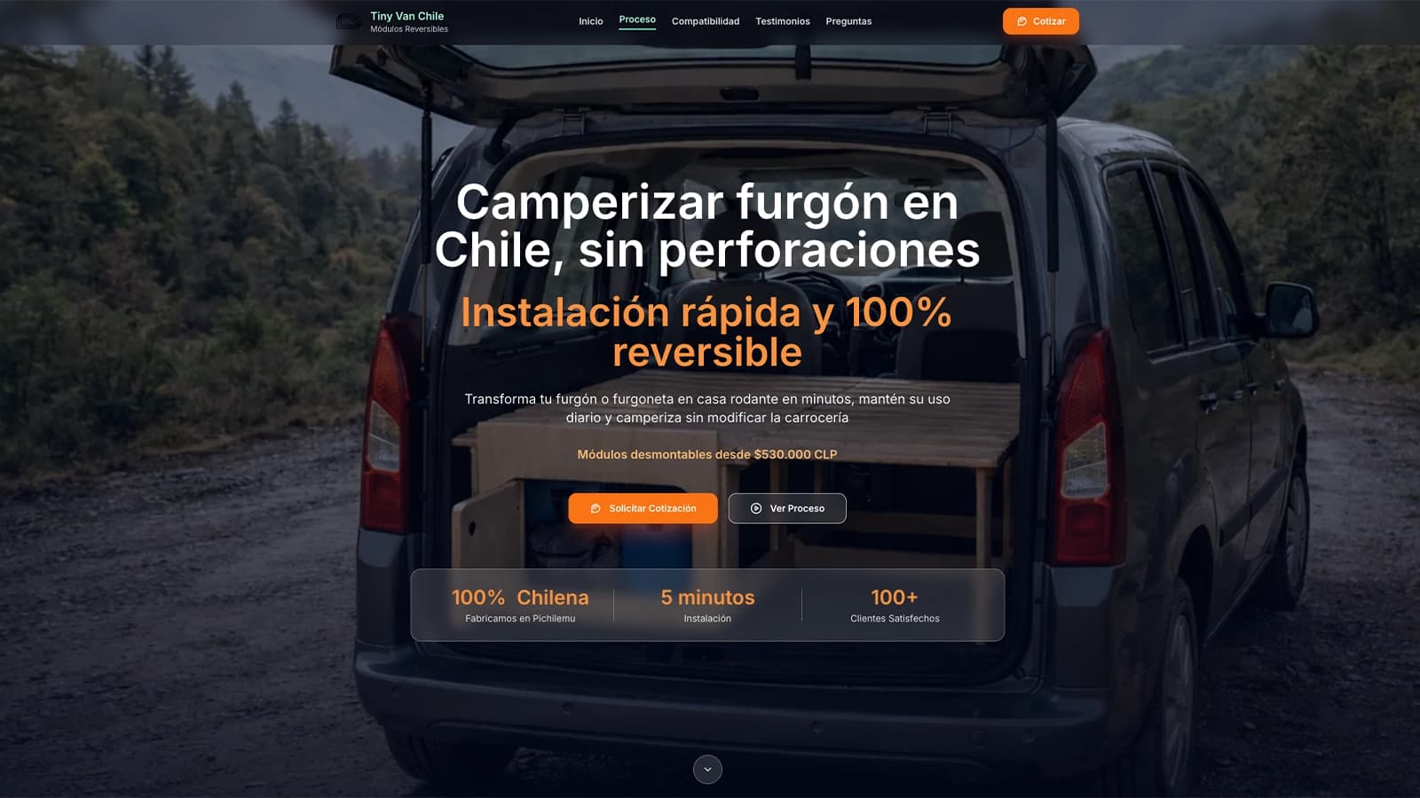 Ejemplo de landing page